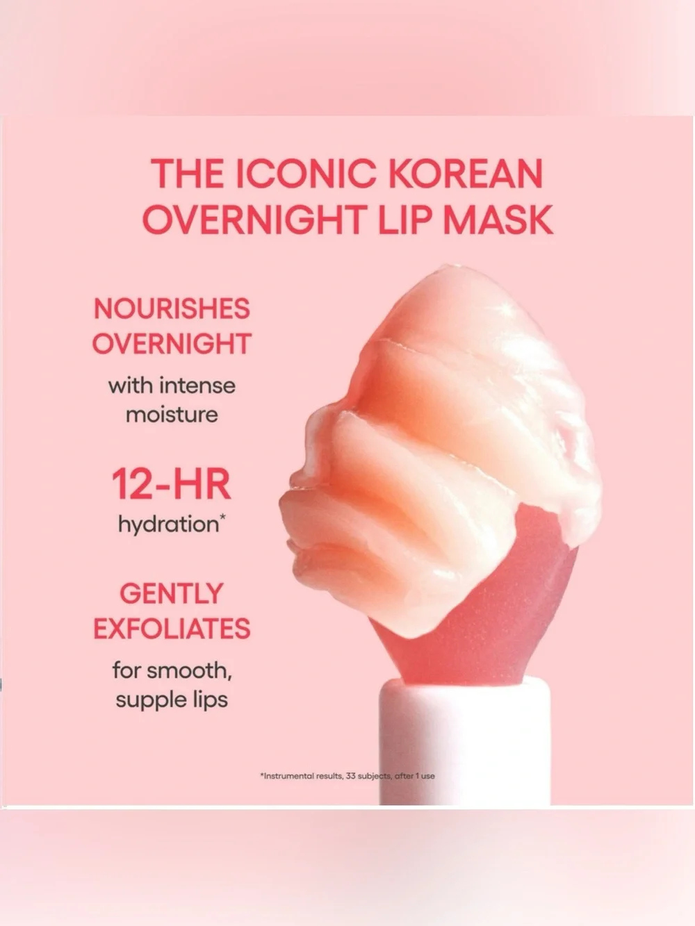 LANEIGE Lip Sleeping Mask Watermelon Pop Vitamin C Hydrating 0.70 oz Full Size